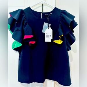 English factory ruffle top nwt